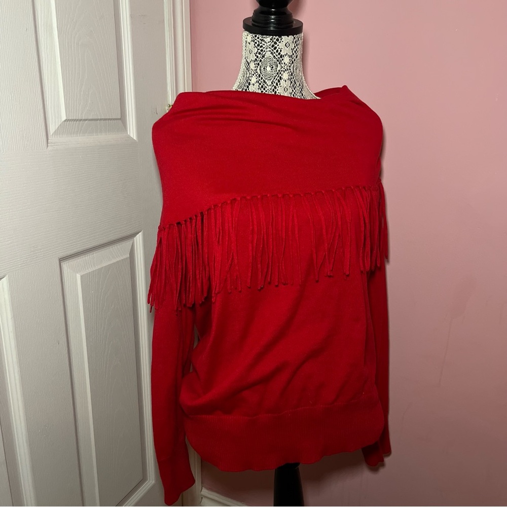 MICHAEL KORS RED SWEATER